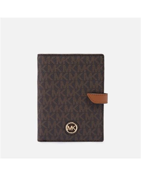 michael kors passport wallet|michael kors passport wallet brown.